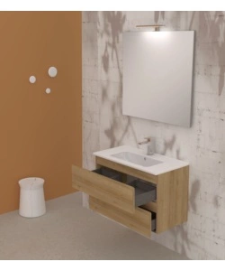 MOBILE BAGNO "LEONARDO" ROVERE, 80 CM